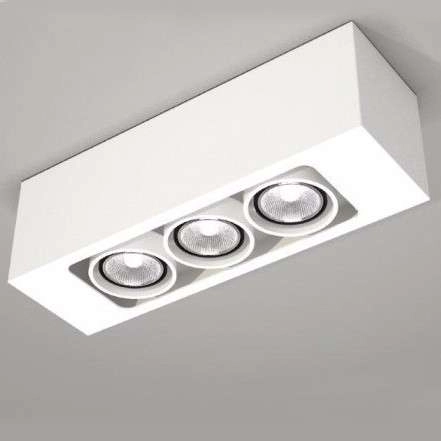 Plafon LAMPA sufitowa SETO 7089 Shilo natynkowa OPRAWA reflektorowa biała