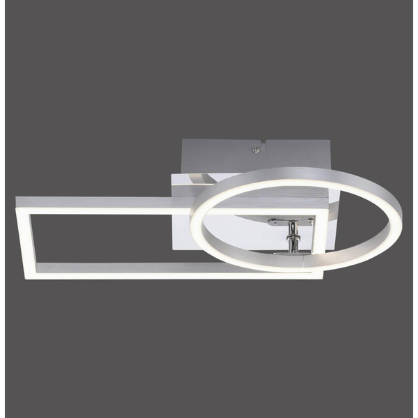 Przysufitowa lampa IVEN 14031-55 LED 20W 3000K prostokątna srebrny biały