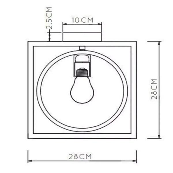 Sufitowa lampa SUUS 00127/01/30 Lucide loftowa geometryczna czarna