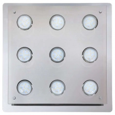 Plafon LAMPA sufitowa NAOMI 2643 Rabalux kwadratowa OPRAWA przydymiona chrom