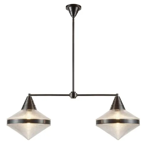 Modernistyczna lampa wisząca Willard QN-WILLARD-LP2-UBZ-PG szary