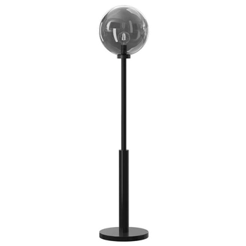 Podłogowa lampa loftowa DOHAR 9416 Shilo kulka dymione szkło czarna