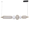 Lampa wisząca nad stół Sarr MD2596-5B-3BGT LED 27W 3000-5700K czarny