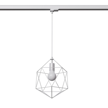 Lampa wisząca 3-fazowa z żarówką GASPARE MYL.00360 druciana biały