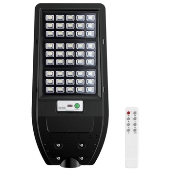 Lampa solarna na pilot Via EKO9094 Ekolight LED 100W 6000K IP65 czarna