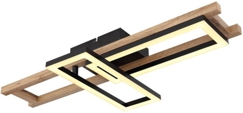 Lampa sufitowa regulowana Illa 67266D LED 20W 3000K czarna drewno