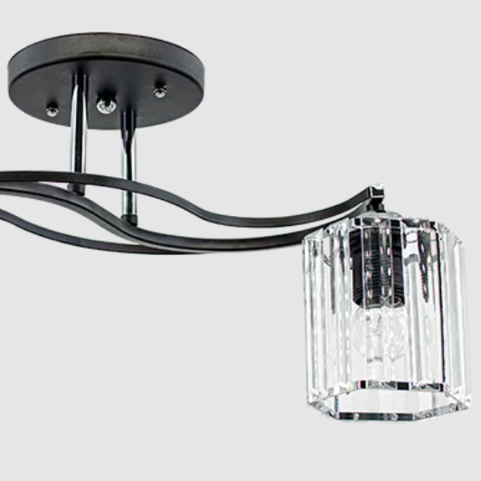 Nowoczesna lampa sufitowa Ritmo 2038/2 szklana pokojowa czarna