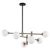 Sufitowa lampa MARINO PND-9148-6-OPAL Italux molekuły szklane kule białe