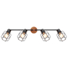 Nasufitowa lampa Willa 54037-4 druciane reflektorki czarne