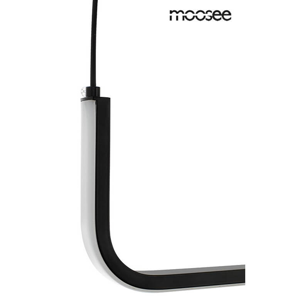 Zwisająca lampa do sypialni Shape MSE010100330 Moosee LED 16W 3000K czarna biała
