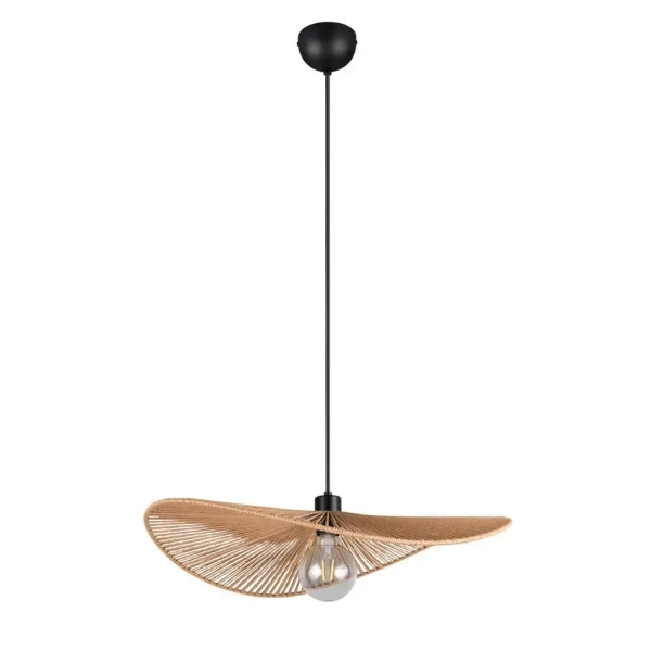 Ekologiczna lampa wisząca nad stół LAURINE R36161026 czarny brązowy