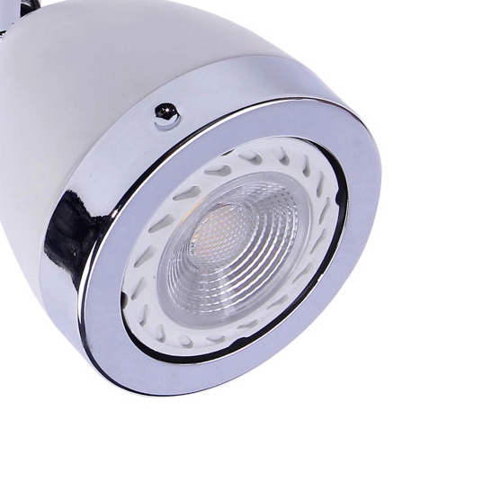 Spot LAMPA sufitowa CALASA SPL-9372-1A WH Italux regulowana OPRAWA metalowy reflektorek biały chrom