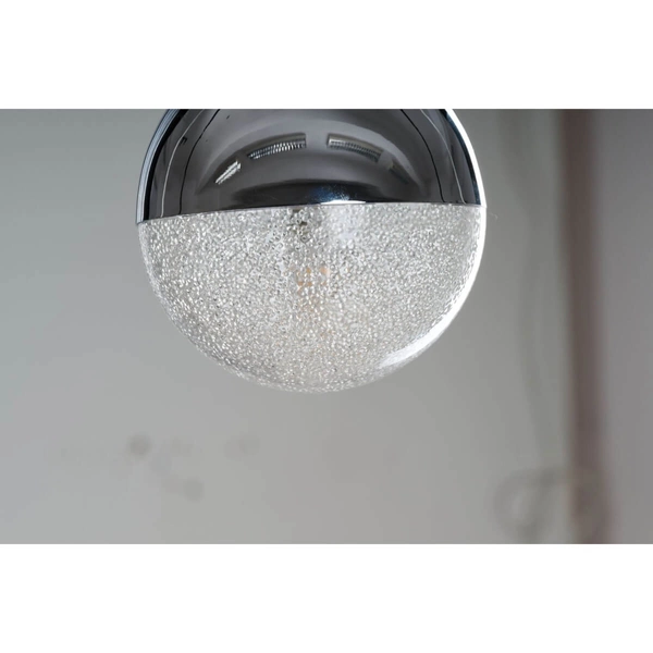 Zwieszana lampa na belce Cecilia AZ2173 Azzardo łezki zwis srebrna