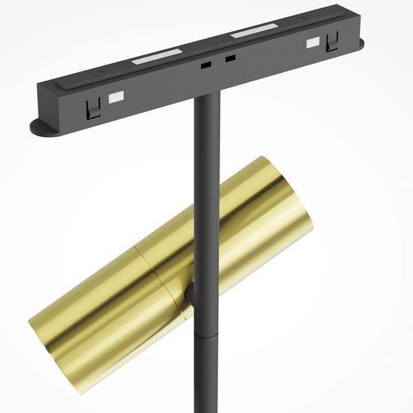 Podwójna lampa szynowa magnetyczna Elti TR005-2-2X12W3K-BBS LED 24W 3000K mosiądz czarna