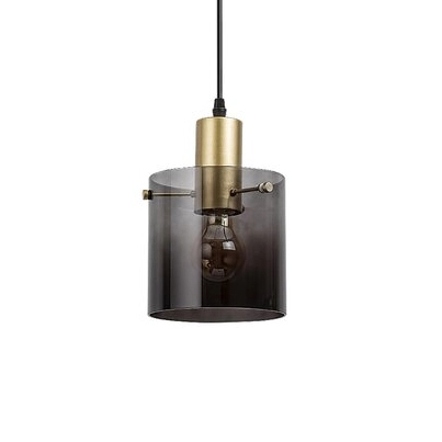 LAMPA wisząca DONATI 5222 Rabalux szklana OPRAWA okrągły zwis przydymiony złoty