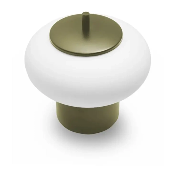 Ścienny kinkiet owalny TORNI TOB114000 oliwkowy biały szklany E27 15W do gabinetu