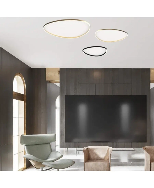 Nowoczesny plafon sufitowy 23205 LED 29W 3000K do przedpokoju czarny