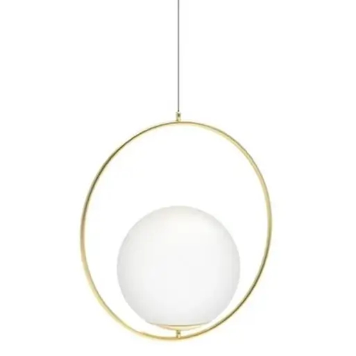 Wisząca lampa szklana Jumbo AZ4983 ball kula złota 