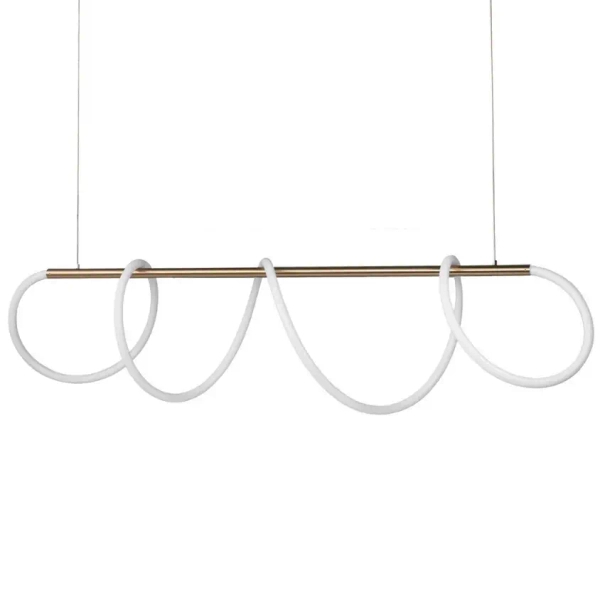 Nowoczesna lampa wisząca Fanstasia ST-9282P/L1 Step LED 70W 3000K złota