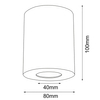 Natynkowa lampa sufitowa Point 1257 BROSline downlight biała