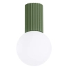 Łazienkowa lampa sufitowa HALO SL.1723 kulista szklana biała oliwkowa