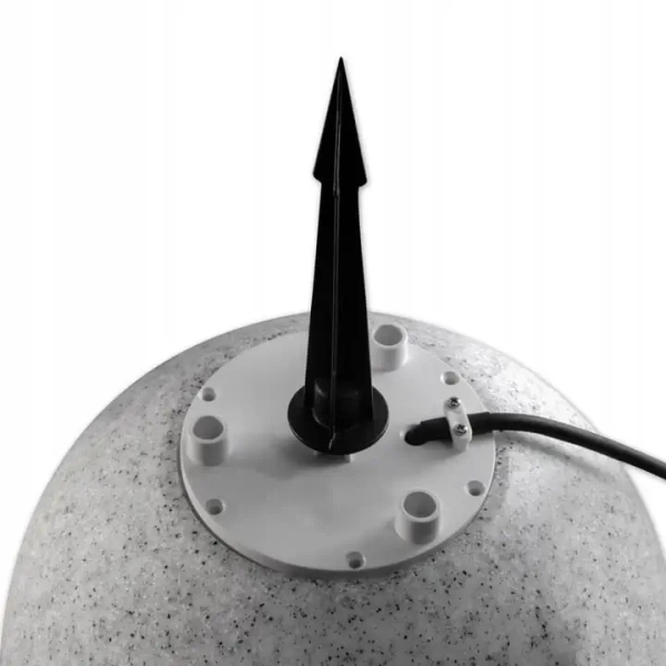 Zewnętrzna lampa kula Stone szara SLP8305+SLP8343 1xE27 IP44 betonowa