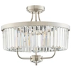 Sufitowa lampa glamour L&-190264 Light& z kryształkami nikiel