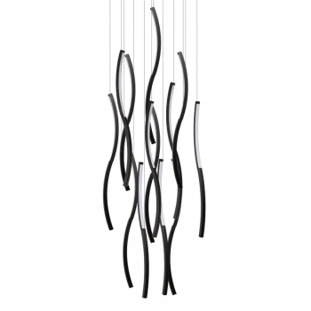 Nowoczesna lampa wisząca FLOW AZ6817 LED 180W 3000K ściemnialna czarna