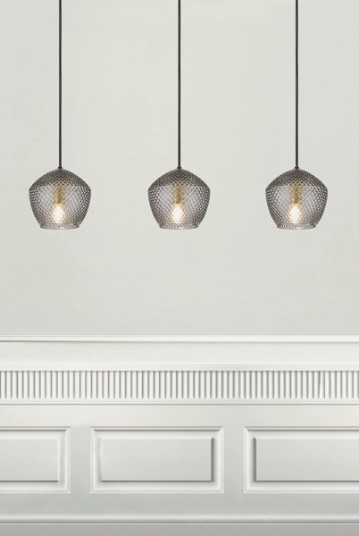 Lampa wisząca Orbiform 2010673047 Nordlux art deco szklana szara