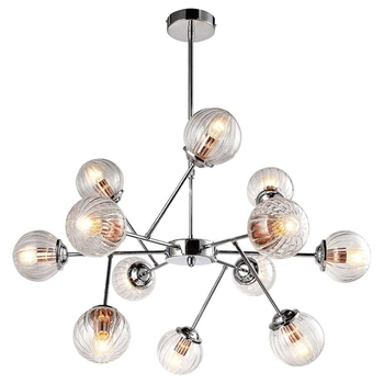 Lampa wisząca BEST 30-64806 szklana molekuły kule balls przezroczyste