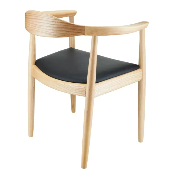 Krzesło jesionowe King MH-004CH-N Moos drewniane podłokietniki naturalne