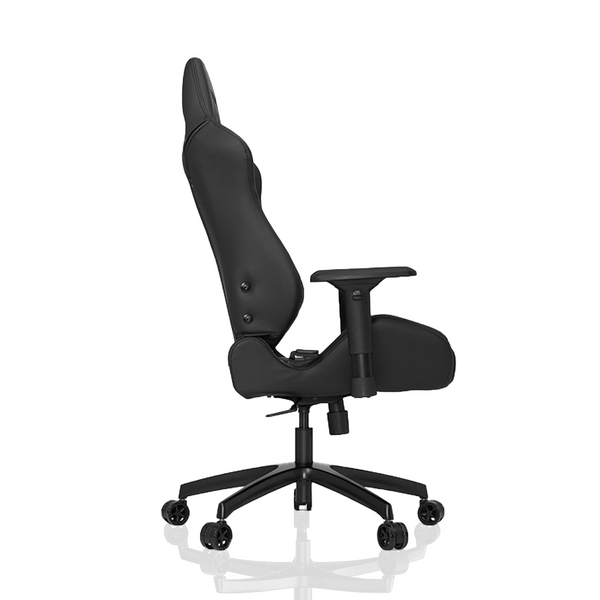 Ergonomiczny fotel S-line z czarnej ekoskóry do gabinetu