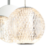 Glamour LAMPA ścienna ROSARIO WL-12220121-1A-CR Italux szklana OPRAWA kinkiet LED 4,2W 3000K kula ball chrom przezroczysta