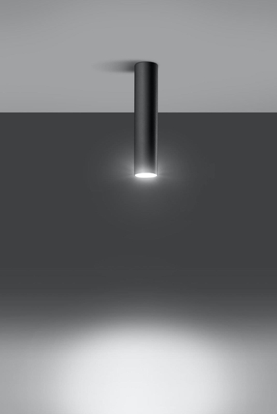 LAMPA sufitowa SL.0436 metalowa OPRAWA tuba downlight czarna