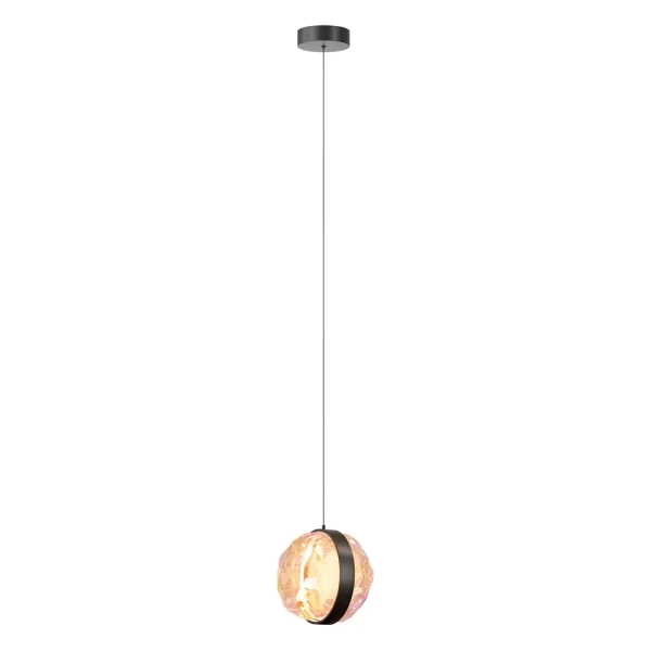 Okrągła wisząca lampa Misterio MOD379PL-L6B2.7K LED 6W 2700K czarna