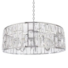 Kryształowa lampa wisząca Kyiv P06865CH Cosmolight glamour srebrna