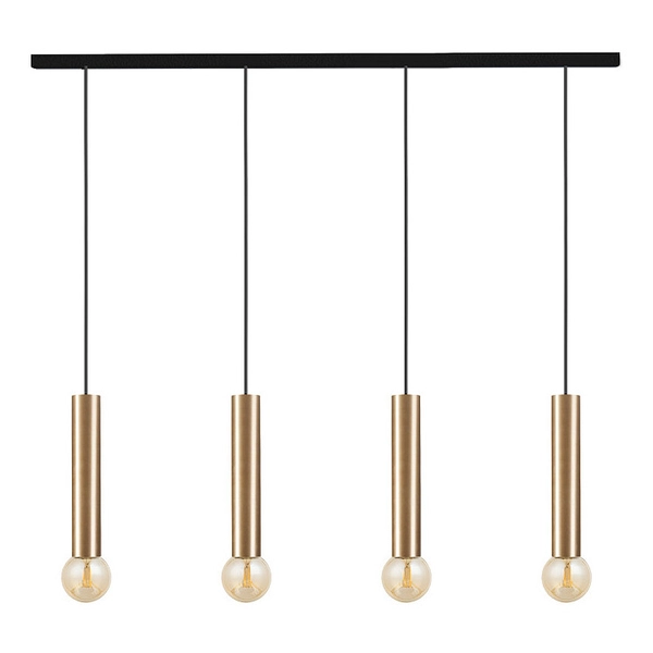 Metalowa lampa sypialniana Baton 7853 zwis na listwie mosiądz