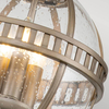 Wisząca lampa na taras Halleron KL-HALLERON-8M-BU Kichler kula IP44 brąz przezroczysty