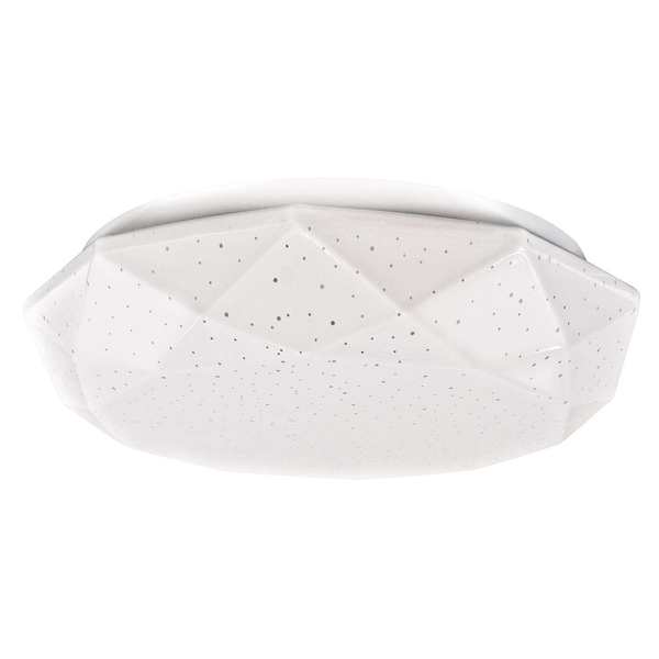Plafon LAMPA sufitowa GALAXY 308528 Polux geometryczna OPRAWA natynkowa LED 12W 4000K z efektem gwiazd IP44 biały