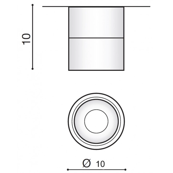 Regulowana lampa sufitowa Costa AZ2856 LED 12W 3000K downlight biała