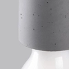 Lampa przysufitowa Neso SL.1160 Sollux potrójna pająk betonowa czarna szara