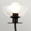 Wielopunktowa lampa wisząca Sylvia ALM-SYLVIA4-BK-CL szklany czarny