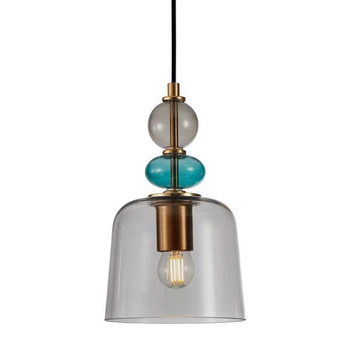 Przydymiona lampa wisząca Namos PND-27092B-MC-BRO do kuchni multikolor