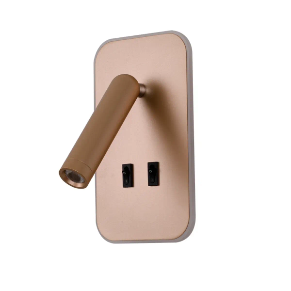 Lampa ścienna podłużna Doria WL-83957-1-GD LED 8W 3000K tubka złota