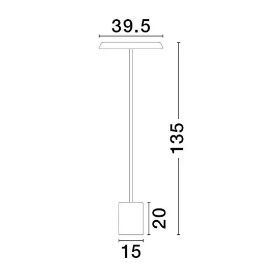 Stojąca lampa do sypialni FOVENTO LE45442 LED 27W 3000K czarna
