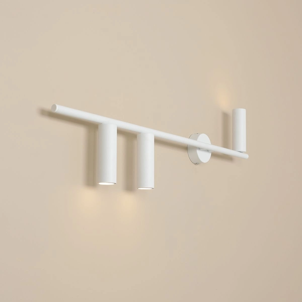 Nowoczesna lampa ścienna Trevo 1104Y Aldex nad łóżko biała