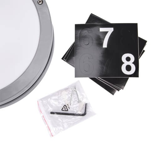 Ścienna LAMPA zewnętrzna SOLINA LED C 03836 Ideus elewacyjna OPRAWA hermetyczna LED 7,5W 4000K numer domu nad drzwi IP54 szary