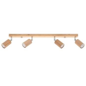 Drewniana lampa sufitowa SL.1042 regulowana do jadalni