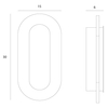 Ścienna lampa kamiennaTRAVERTINO W0393 LED 10W 3000K biała czarna