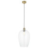 Lampa wisząca L&-1100658 Light& ze szklanym kloszem mosiądz